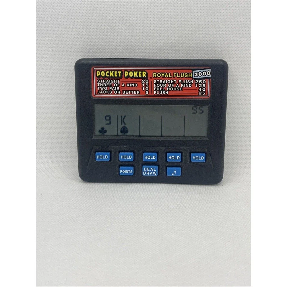 Radica 1310 Pocket Poker Royal Flush 3000 Handheld Electronic Game